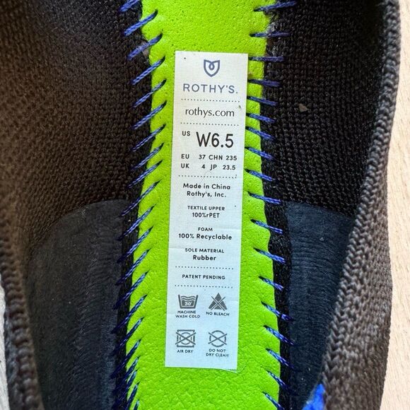 Rothy's Mary Jane The Point Bow Tie Flats in Black Size 6.5 - Picture 11 of 12